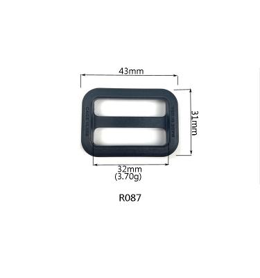 China Customized Printing Logo Plastic Tri-glide Buckle Strap Adjuster for Backpack Tri Glide Slide Bra Adjuster Adjustment Buckle for Women Underwear for sale