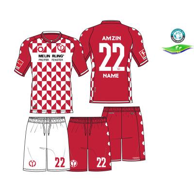 China Factory Wholesale Football Jersey Sets OEM Set Custom Football Jersey Sets Uniform Kit for sale