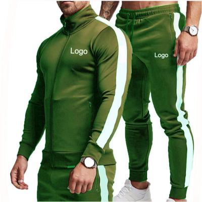 China OEM Breathable Green Recycled Custom Sportswear Mention Training Tracksuits Jogging Sweatsuit for sale