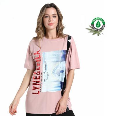 China Anti-Wrinkle BSCI/OCS Certified 100% Cotton T-shirt Short Sleeved T-shirt Graphic Tees Oversized Dresses Backless Top for sale