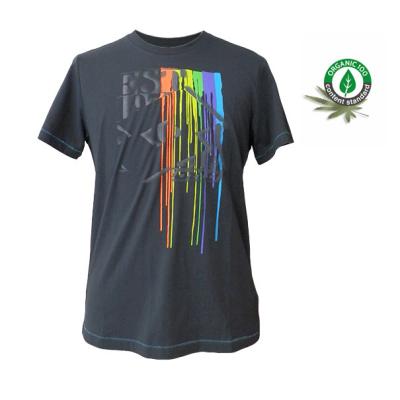 China Organic Cotton Anti-pilling Mens Loose Fit Printing Graphic T Shirts for sale