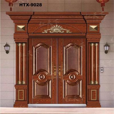 China Easily Compiled Latest Prime Zinc Alloy Courtyard Gate Designs With Security Gates HTX-9028 for sale