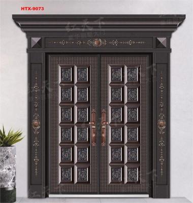 China Easily Assembled China Factory OEM / ODM Customized Front Entry Doors Security Door HTX-9073 for sale