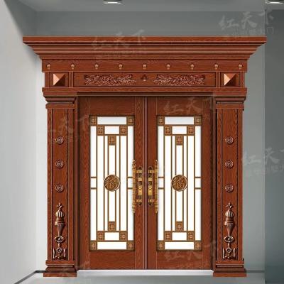 China Modern Luxurious Basic Track Design Internal Front Entry Door HTX-9022 for sale