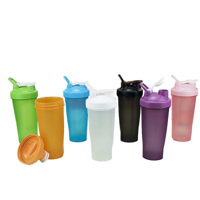 China Stocked 600ML Gym Fitness Protein Shaker Handle Sport Water Bottle Custom CUP for sale