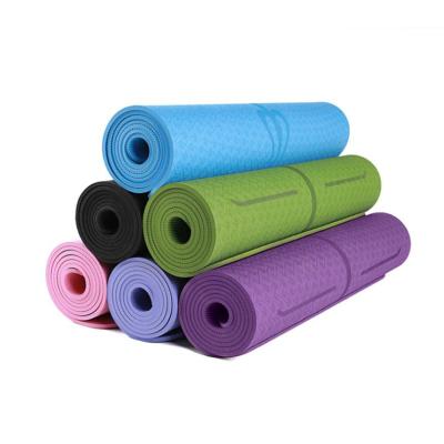 China Cheap Custom Logo Sports Thickened Yoga Pilate Exercise Non-Slip Fitness Widening Band Yoga Mat for sale