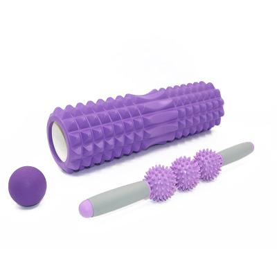 China Hot Selling Indoor Yoga Exercise Foam Power Roller Balance Stick Pilates Yoga Shaft Set for sale