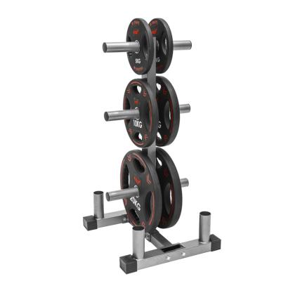 China Storage Gym Equipment Weightlifting Dish Rack Tree Barbell Bar Rack Stand Organizer for sale