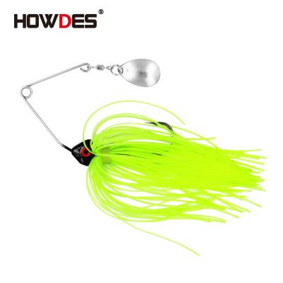 China Multicolor Vivid Fish Action HOWDES 1.75g ​​3.5g Wire Spinner Swimming Trailers Bait Spinnerbait Bass Blade Fishing Lures for sale