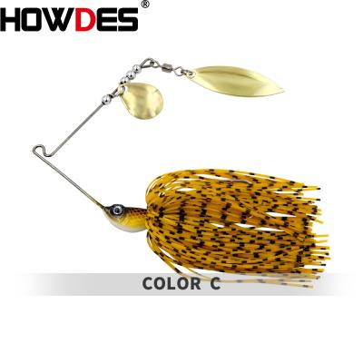 China Factory Supply 5g 10g Action HOWDES Spinnerbait Factory Supply 5g 10g Vivid Fish Action Spinner Bait Bait Blades Bait Bait Fishing Lures for sale