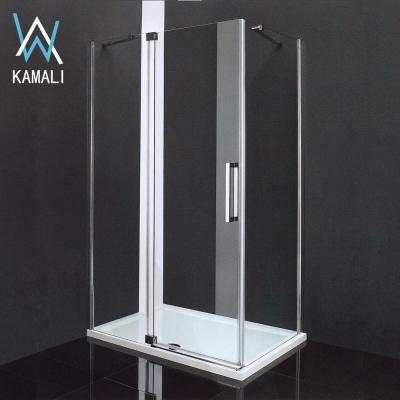 China 2022 Normal Design Frameless Factory Price Customized Wholesale Hotel Bathroom Tempered Glass Enclosure Shower, Shower Enclosure Glass Room for sale