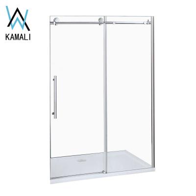 China Factory Price 2019 Frameless Customized Tempered Glass Wholesale Frameless Sliding Shower Door For Hotel, Good Quality Shower Room Enclosure for sale