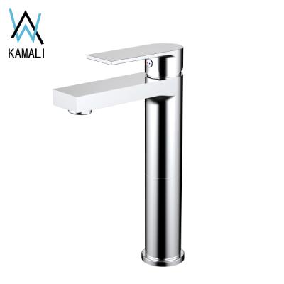 China New Style Kaiping RV Kamali UPC Long Arc Aerator Water Saving Faucet Modern Flexible Modern Bathroom European Brass Basin for sale