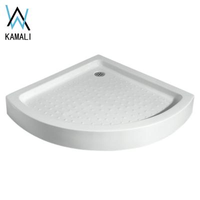 China Cheap Custom Cupc Bathroom Kamali Size Curved Colored Acrylic Shower Tray Custom USA Standard In Philippines Deep Resin Shower Base for sale