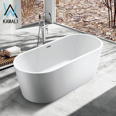 China Kamali SP1891 small round soft stone bathtub cupc fiberglass ice free acrylic white cheap freestanding bath tub 99 sexy low price for sale