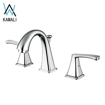 China Brass faucet Kaiping hot and cold water saving basin sink mixer Kamali cupc bathroom health restroom commercial spring aerator brass faucet for sale