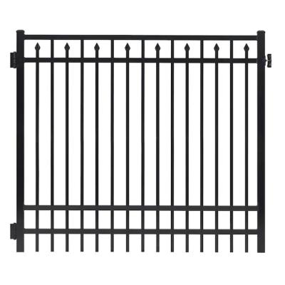 China Easily Compiled Wrought Iron Railing Design Galvanized Steel Garden Balcony Panel Metal Fence for sale