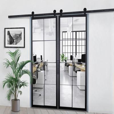 China GreatWall Modern Apartment Entrance Doors Aluminum Alloy Folding Mosquito Screen Door for sale