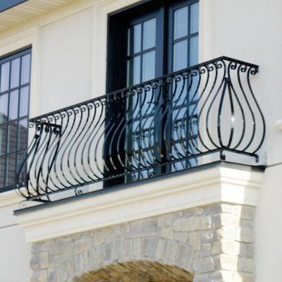 China China Goods Easily Assembled Wholesale Internal Outdoor Aluminum Stair Railing Cost Custom Pool Black Metal Railing for sale