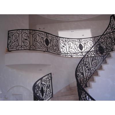 China Easily Assembled Galvanized Steel Balcony Railings For Steps Stair Railing Systems Outdoor Stair Railing Post for sale