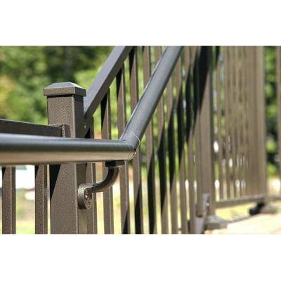 China Easily Assembled Single Casting Aluminum Railing Profile Designs Tubular Deck Stair Tubular Outdoor Deck Stairs Metal Square Porch Fence Outdoor Pool for sale