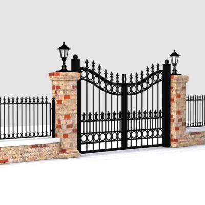 China Modern European Style Modern Home Grill Designs Main Entrance Wrought Iron Foundation Pathway For Garden for sale