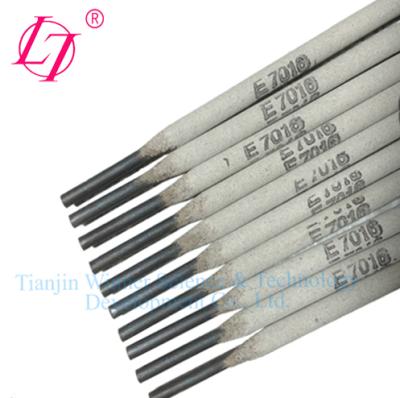 China Less Spatter Low Price AWS E7016 Carbon Steel SMAW J506 Welding Electrode for sale