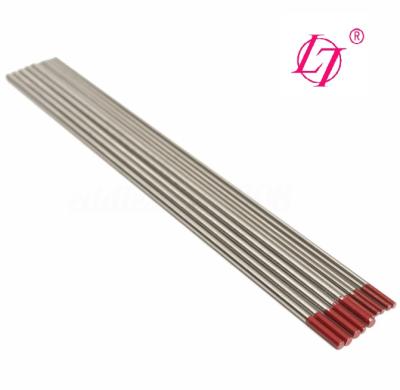 China Low carbon steel structure 2 percent thoriated tungsten rod length 175mm AWS WT20 tungsten electrode 2.4mm for sale