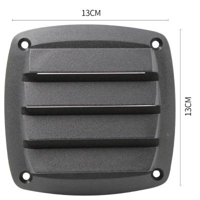 China Rectangular Louvered Vent Round Black For Boat Marine Caravan Yacht Customized Size for sale