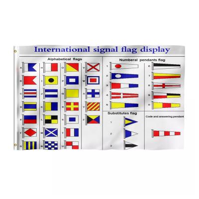 China Health Care Institute Professional Customized Letter Flag, Printed Digital Flag, Customized International Diving Signal Flag For Boats for sale