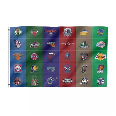 China Health Care Institution Hot Selling NBA Flag 3x5Ft All Custom NBA Team USA Kansas City Chiefs Philadelphia Eagles nba flag for sale