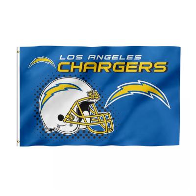 China NFL Chargers Professional Flags 3x5 ft Custom Health Care Institutes 100% Polyester Used In Super Bowl Los Angeles Chargers Custom Flags for sale