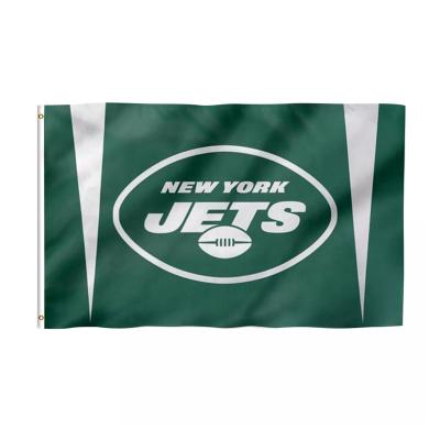 China Health Care Institute New York Jets 3x5 Ft Promotional Flags Fast Delivery 48h Custom 100% Polyester Used In Super Bowl New York Jets Custom Flags for sale