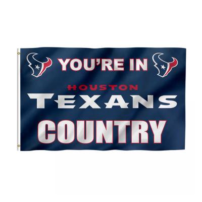 China Health Care Institute Fast Delivery 48h Promotional Custom Houston Texans NFLFlags 3x5 ft 100% Polyester Used In Custom Houston Texans Flags Super Bowl for sale