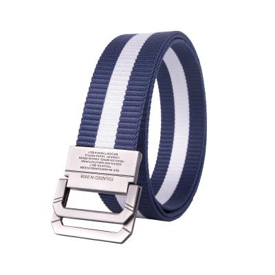 China Men's Outdoor Sports Web High Strength Unique Military 8216 Nylon Tactical Waist Belt With Double D Ring Buckle for sale