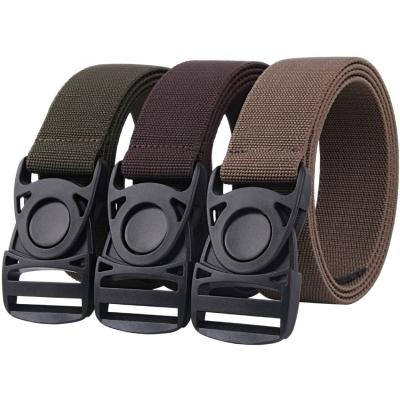 China Fashion Elastic Tactical Military Canvas Belt Nylon Rope 8284 Man Nylon Image Logo Style Time Buckle Color for sale