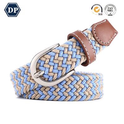 China Green Sequin Belt 2501 2020 Unisex Stretch Custom Wholesale Fashion Comfortable And Breathable Unisex Outdoor Casual Woven Belt for sale