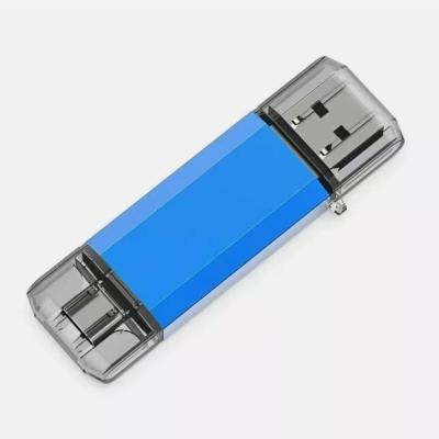 China 2021 Mobile Accessory New Design 2 IN 1 OTG USB Flash Drive 32GB 64GB 128GB Colorfull Type C OTG Pendrive for sale