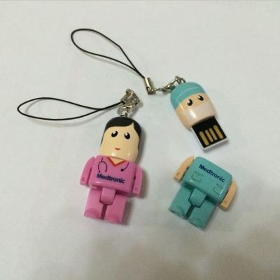 China Factory Items Factory Items Doctor Shape USB Flash Drive 4gb Nurse Promotional USB Pendrive 8gb With Your Logo Customized for sale