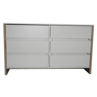 China New Design Large Capacity 6 Drawer Wooden Chest Modern Drawer Living Room Cabinet for sale