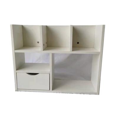 China Hot Selling Multifunctional Home Office Table Small Bookcase Cheap Storage Shelf for sale