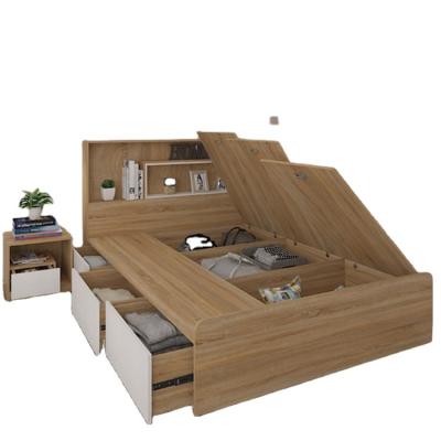 China Customized Single Bed Small Customized Single Bed Multifunctional Bedroom Drawer Bed Room Storage Double for sale