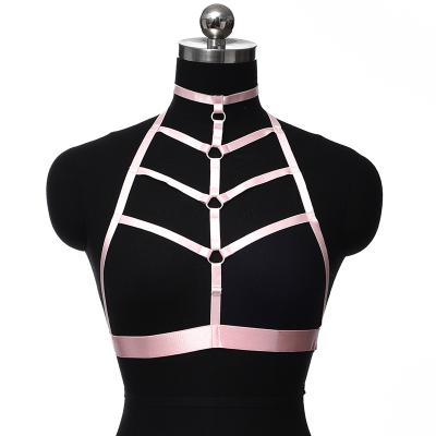 China Polyamide 13 Colors Open Backless Sexy Chain Lingerie Hollow Out Night Club Sexy Lingerie for sale