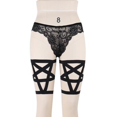 China Wholesale Fashion Sexy Garters Belt Sexy Body Cage Harness Lingerie For Adults 40-50 Fashionable Women Bra Grils Womens Dresses P0051 Black for sale