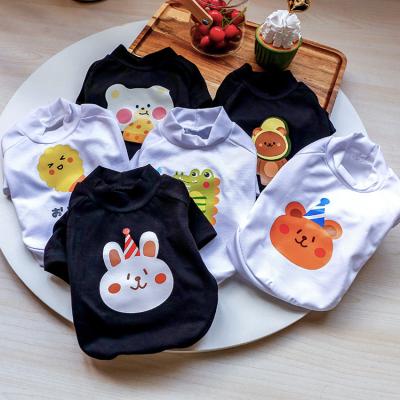 China Spring&summer style cartoon dog clothes slim dog clothes DIY clothes DIY bichon teddy puppies dog clothes for sale