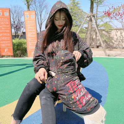 China Clothes 2021 New Viable Spring Dog Human Matching Fashion Full Prints Korean Style Female Hoodie Cats Dog Matching Hooded Pet Clothes for sale