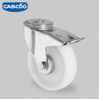 China Plastic Roll Containers CASCOO Trolley Container Caster Wheels 80mm 100mm 125mm 160mm 200mm for sale