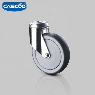 China Wholesale Swivel CASCOO Thermoplastic Rubber Wheels For Supermarket Trolley for sale