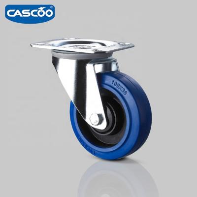 China Rubber Blue Wheels 4 , Flight Case PIVOT CASCOO Swivel Caster Flightcase Parts for sale