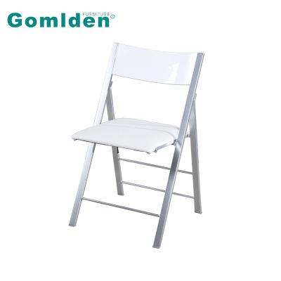 China Foldable Sturdy Design Comfortable Folding Leisure Dining Chairs With Backrest For Dining Room for sale